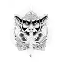 labyrinth tattoo design idea