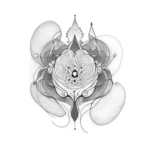 Create a delicate dotwork tattoo featuring a semikolon and Neda tattoo design idea