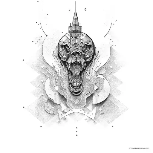 Piston and connecting rod tattoo design idea