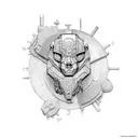 Piston and connecting rod tattoo design idea