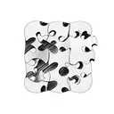 puzzle pieces with USMC sergeant major insignia, combat veteran, 2 sons tattoo design idea