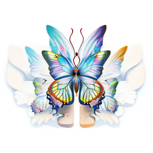 three. Butterflies with broken wings and bandages around it. tattoo design idea