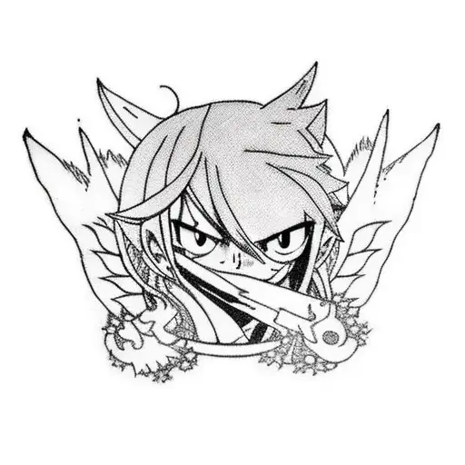 fairy tail anime logo tattoo design idea