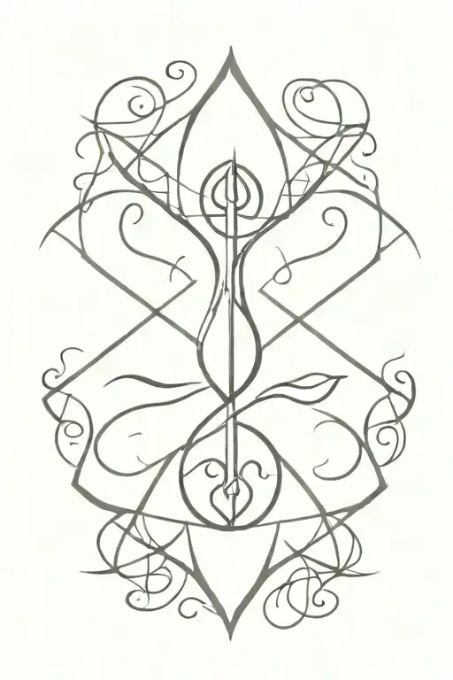 addiction recovery symbol tattoo design idea
