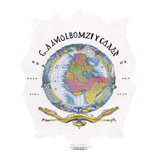 Map of colombia  tattoo design idea