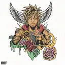 999 juice wrld tattoo design idea