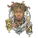 999 juice wrld tattoo design idea
