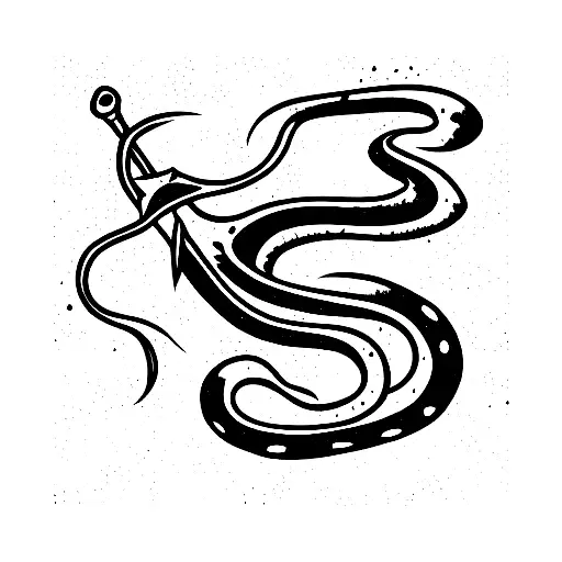 Ace of Spades snake tattoo design idea