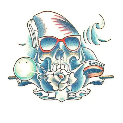 backpacking  tattoo design idea