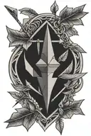 three arrow tattoo design idea