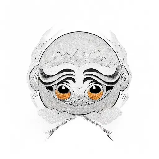 the text daruma tattoo design idea