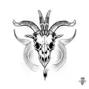 Goat Skull tattoo design idea