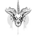 Goat Skull tattoo design idea