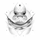 Fisch with coordinates tattoo design idea