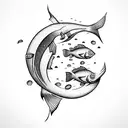 Fisch Zodiac  tattoo design idea
