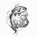 Fisch Zodiac  tattoo design idea