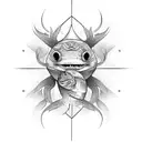 Fisch with coordinates tattoo design idea