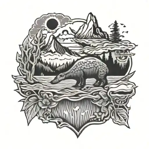 A ZYN patch transforming into a Patagonia sweater, with subtle elements of bragging incorporated into the design tattoo design idea