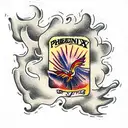 Phoenix tattoo design idea