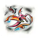 Phoenix tattoo design idea