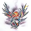 Phoenix tattoo design idea
