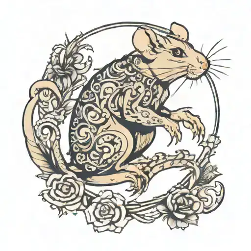 rat King tattoo design idea
