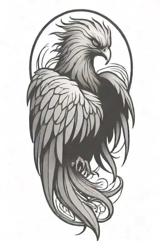 phoenix tattoo design idea