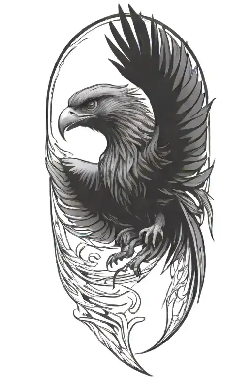 phoenix tattoo design idea