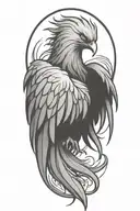 phoenix tattoo design idea