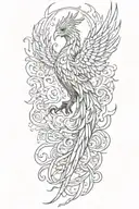 phoenix tattoo design idea