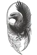 phoenix tattoo design idea