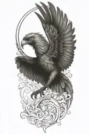 phoenix tattoo design idea