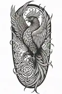 phoenix tattoo design idea