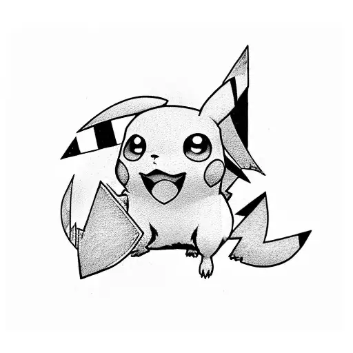 pikachu tattoo design idea