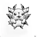 pikachu tattoo design idea