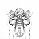 a mammoth tattoo design idea