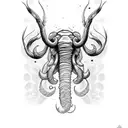 a mammoth tattoo design idea