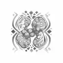 two candy hearts overlapping that say they and them tattoo design idea