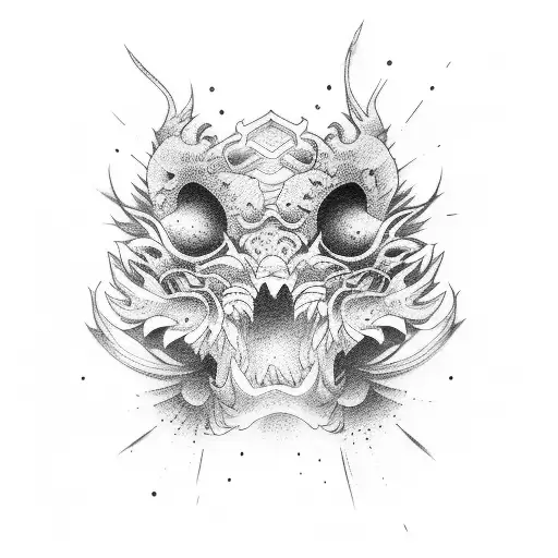 japaneese chef knife tattoo design idea