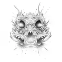 japaneese chef knife tattoo design idea