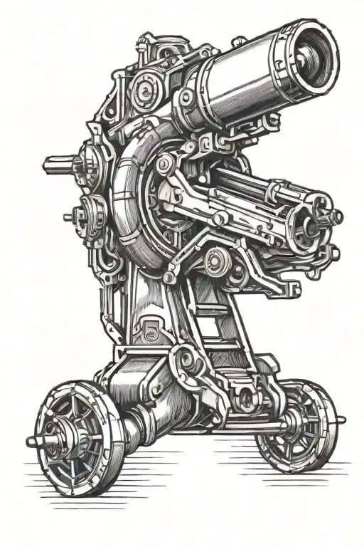 Arsenal FC cannon tattoo design idea