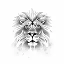 lion with dreadlocks  tattoo design idea