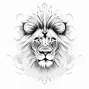 lion with dreadlocks  tattoo design idea