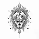 lion with dreadlocks  tattoo design idea