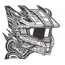 master Chief helmet tattoo design idea