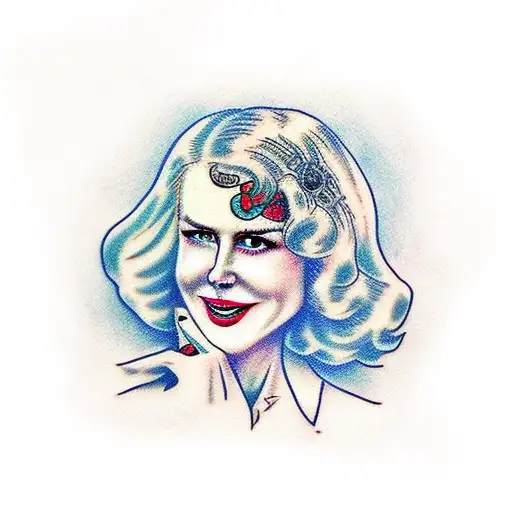 Nicole kidman tattoo design idea