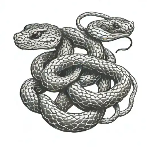 three headed snake tattoo tattoo design idea