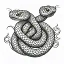 three headed snake tattoo tattoo design idea