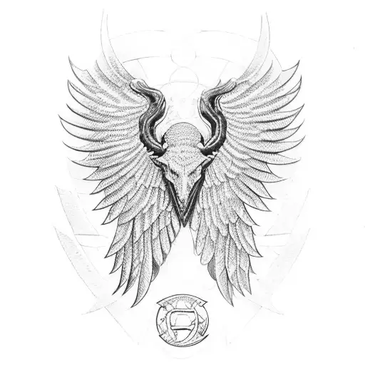 John Deere tractor heaven wings tattoo design idea
