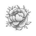 mallard amist pink peonies tattoo design idea